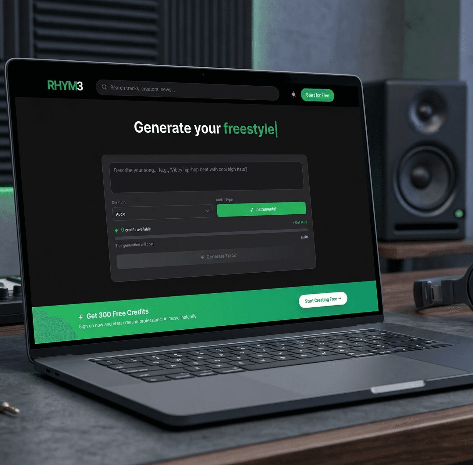 Rhym3 — AI music generator